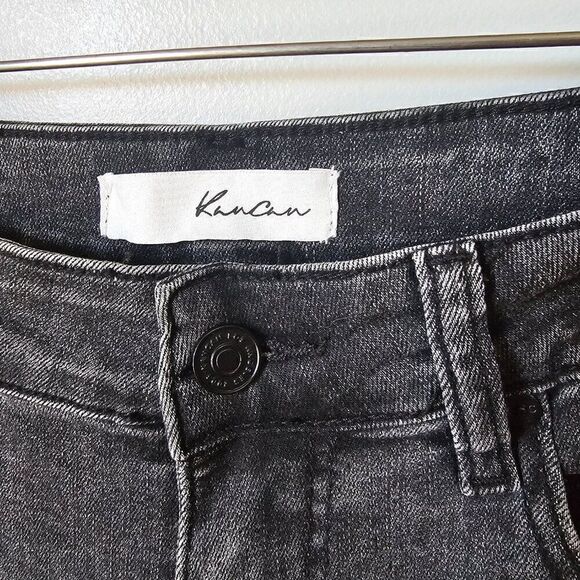 EUC LIKE NEW KANCAN BLACK 2 TONED RAW HEM HIGH RISE JEGGING SIZE 11 / 29 - Picture 10 of 16